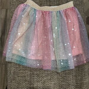Multicolor Sequin Kids Skirt